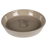 Produktbild von Flamingo Auri Futter- und Trinknapf aus Keramik in Taupe/Beige - 500 ml