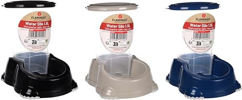 Flamingo Automatischer Trinkspender Tränke aus Kunststoff Schwarz 1,5 l - 1,5 l – Bild 1 von 4