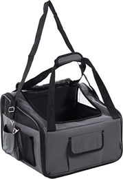 Flamingo Autositz Ida grau 2 in 1 Tragetasche für Hunde kleiner Rassen bis 7 kg 44x34x32 cm – Bild 1 von 12