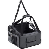 Produktbild von Flamingo Autositz Ida grau 2 in 1 Tragetasche für Hunde kleiner Rassen bis 7 kg 44x34x32 cm
