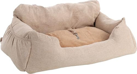 Flamingo Autositz Megan für große Hunde Beige XL aus wasserabweisendem Polyester 82 x 60 x 30 cm – Bild 1 von 5