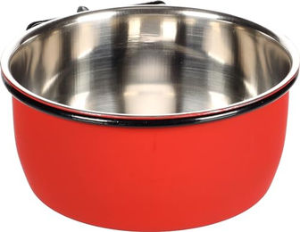 Flamingo Avaro Fress- und Trinknapf aus Kunststoff mit Schraubenmutter 880ml Rot/Schwarz - 880 ml – Bild 1 von 4