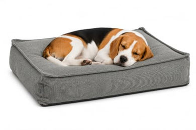 Flamingo Baleno Hundebett und Katzenbett Grau 80 x 60 x 18 cm mit abnehmbarem Bezug – Bild 1 von 2
