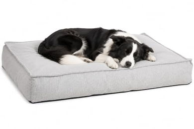 Flamingo Baleno Hundebett und Katzenbett Rechteck Hellgrau 100 x 70 x 18 cm mit abnehmbarem Bezug – Bild 1 von 2