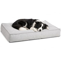 Produktbild von Flamingo Baleno Hundebett und Katzenbett Rechteck Hellgrau 100 x 70 x 18 cm mit abnehmbarem Bezug