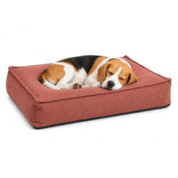 Produktbild von Flamingo Baleno Hundebett und Katzenbett Rechteck Rot 80 x 60 x 18 cm mit abnehmbarem Bezug