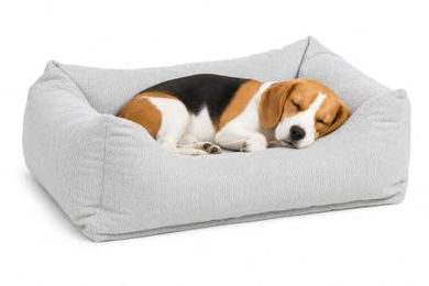 Flamingo Baleno Orthopädisches Hundebett und Katzenbett mit Memory Foam in Grau 80 x 67 x 22 cm – Bild 1 von 2
