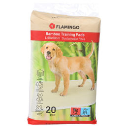 Produktbild von Flamingo Bamboo Padu Welpenunterlage aus Bambus beige 90 x 60 cm