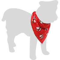 Produktbild von Flamingo Bandana MIK Weihnachten Halstuch für Hunde Rot Polyester 60x31 cm