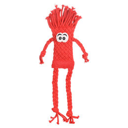 Produktbild von Flamingo Basil Hundespielzeug aus Baumwolle mit Squeaker rot