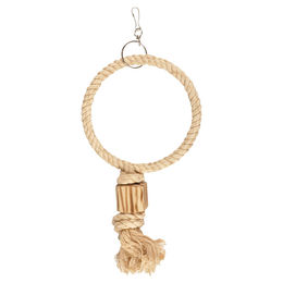 Produktbild von Flamingo BBQ Kletterseil Ringseil für Wellensittiche und Großsittiche Natur Beige 24 cm - 24 cm