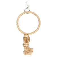 Produktbild von Flamingo BBQ Kletterseil Ringseil für Wellensittiche und Großsittiche Natur Beige 24 cm - 24 cm