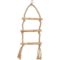 Produktbild von Flamingo BBQ Seilschaukel aus Holz für Wellensittiche und Großsittiche