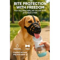Produktbild von Flamingo Benzo Maulkorb für kleine Hunde aus Silikon verstellbar XS Schwarz