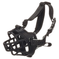 Produktbild von Flamingo Benzo Maulkorb Mini Schwarz aus Silikon und Kunststoff für Hunde mit Schnauzenumfang 5,5 cm und Schnauzenlänge 8 cm