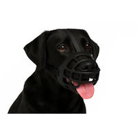 Produktbild von Flamingo Benzo Maulkorb XL aus Silikon für große Hunde in Schwarz