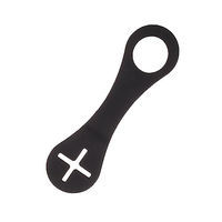 Produktbild von Flamingo Beutelspender Kotbeutelhalter aus Silikon Schwarz 14 cm - 1 Stk.
