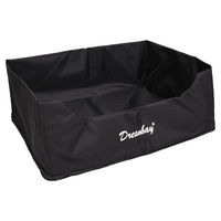 Produktbild von Flamingo Bezug für Dreambay Korb rechteckig Schwarz 100x80x25 cm