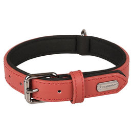 Flamingo Binti Halsband Leder Rot XS 20/25 cm 10 mm – Bild 1 von 3