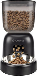 Flamingo Blido Futterautomat für Katzen und Hunde mit Timer und Sprachaufnahme 3L Schwarz - 3 l – Bild 1 von 3