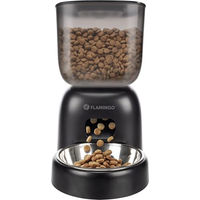 Produktbild von Flamingo Blido Futterautomat für Katzen und Hunde mit Timer und Sprachaufnahme 3L Schwarz - 3 l