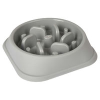 Produktbild von Flamingo Bobo 1 Slow Feeder Anti-Rutsch Napf für Hunde Grau 500ml - 500 ml