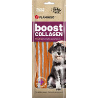Produktbild von Flamingo Boost Collagen Spaghetti mit Huhn Junior Funktionssnack getreidefrei 3 x 70 g - 3 x 70 g