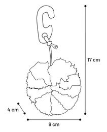 Flamingo Borre Knabber-Spielzeug für Kleintiere 17 cm – Bild 1 von 2
