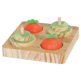 Flamingo Brain Train Bumble Intelligenzspielzeug aus Holz für Kleintiere und Nagetiere braun 15x15x6cm – Bild 1 von 3