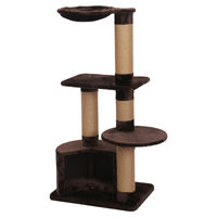 Produktbild von Flamingo Brownie Kratzbaum 2 für Katzen in Beige und Braun mit Seil 80x55x125,5 cm