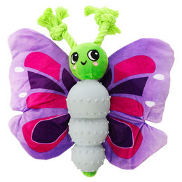 Flamingo Buspi Hundespielzeug Schmetterling Plüsch violett 32 x 6,5 x 32,5 cm – Bild 1 von 1