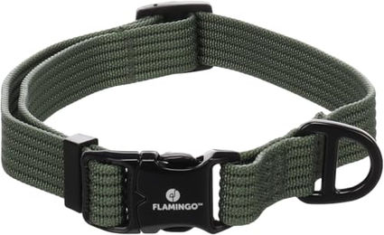 Flamingo Cami Hundehalsband aus Nylon in Grün Größe M – Bild 1 von 4
