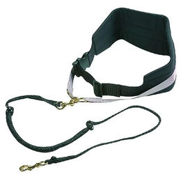 Flamingo Canicross Joggingleine und Hüftgurt Set Schwarz aus Nylon für Hunde mit 125-140 cm Leine und 80-125 cm Gurt – Bild 1 von 9