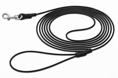 Flamingo Caspar Schleppleine für Katzen aus Biothane Schwarz 5m - 5 m – Bild 1 von 4