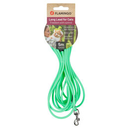 Produktbild von Flamingo Caspar Trainings- und Schleppleine aus Biothane Grün 5 m - 5 m