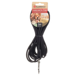 Produktbild von Flamingo Caspar Trainings- und Schleppleine aus Biothane Schwarz 500 cm 6 mm - 5 m