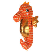 Produktbild von Flamingo Ceano Seepferdchen Hundespielzeug aus Plüsch in Orange mit Squeaker 16,1 x 17,4 x 31 cm