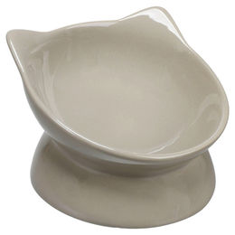 Flamingo Cena Ergonomischer Futter- und Trinknapf aus Keramik Beige 120 ml – Bild 1 von 1
