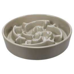Flamingo Cena Slow Feeder Futternapf aus Keramik rund beige 640 ml – Bild 1 von 1