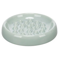 Produktbild von Flamingo Cena Slow Feeder Futternapf aus Keramik rund minzgrün 250 ml