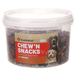 Flamingo Chew'n Snack Hundekausnack Knochen mit Huhn Lamm und Fisch ohne Zucker 1,4 kg – Bild 1 von 5