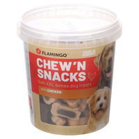 Produktbild von Flamingo Chew'n Snack Kauknochen mit Huhn für Hunde ohne Zucker 450 g