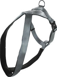 Flamingo Cross Abbi Hundegeschirr aus Nylon Grau XXL 74-100cm – Bild 1 von 2