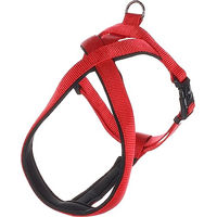 Produktbild von Flamingo Cross Abbi Hundegeschirr aus Nylon in Rot Größe XS 48-55cm