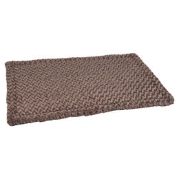 Produktbild von Flamingo Cuddly Kissen rechteckig flach Plüsch taupe 116 x 69 x 2 cm