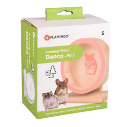 Flamingo Danco Holz Laufrad für Hamster und Mäuse Braun 15 x 9 x 17 cm - 14,5 cm – Bild 1 von 3