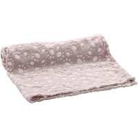 Produktbild von FLAMINGO Dario Hundedecke aus Fleece Beige mit Pfotenmotiv 100 x 150 cm - 100 cm