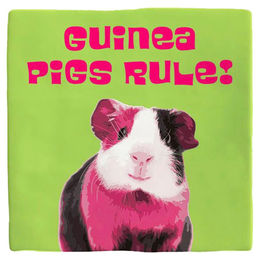 Flamingo Dekofliese Guinea Pigs Rule! – Bild 1 von 1
