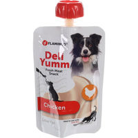 Produktbild von Flamingo Deli Yumm Fresh Meat Snack Huhn mit hohem Fleischanteil 90g - 90 g