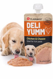 Flamingo Deli Yumm Pasta Huhn und Käse Hundesnack ohne Zucker 90g - 90 g – Bild 1 von 5